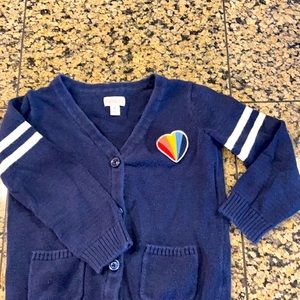 Comfy blue cardigan for toddlers